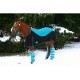 Fleesová odpocovací deka na koně v barvě modrá/turmalín a velikosti 195cm